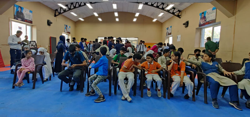 Participantns of Carrom Championship at Srinagar on Thursday. Participantns of Carrom Championship at Srinagar on Thursday.