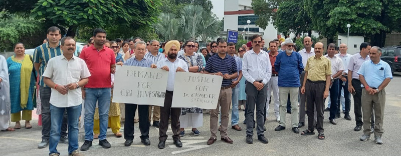 Members of JUTA during a peace march in University campus, Jammu. Members of JUTA during a peace march in University campus, Jammu.