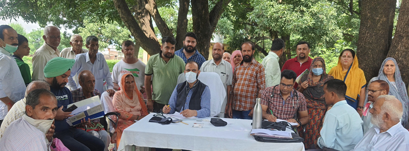 HoD Cardiology Dr Sushil Sharma at a medical camp in Bhalwal on Sunday. HoD Cardiology Dr Sushil Sharma at a medical camp in Bhalwal on Sunday.