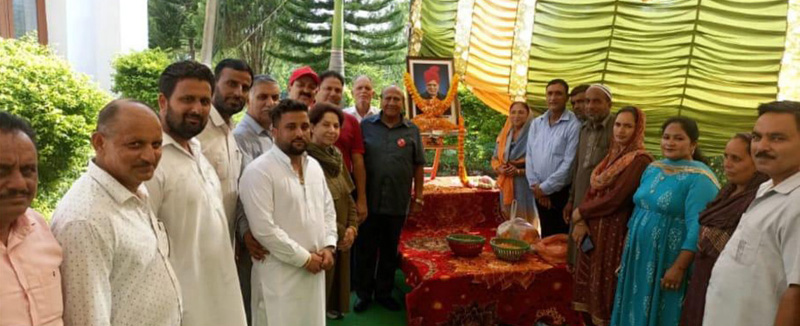 NC leaders and activists paying tributes to Ex-MLA Th Rashpal Singh during function at Kalakote. NC leaders and activists paying tributes to Ex-MLA Th Rashpal Singh during function at Kalakote.