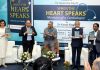 Dr Karan Singh and others at the book release function in New Delhi.