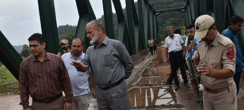 DDC Rajouri inspecting a project. DDC Rajouri inspecting a project.