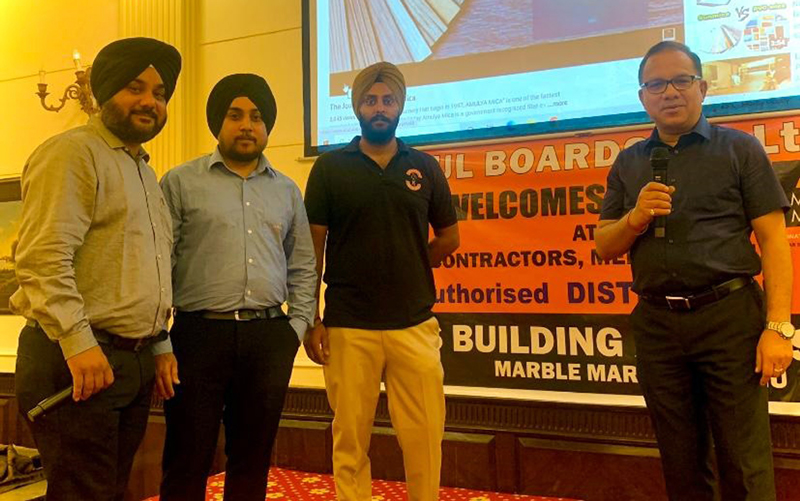 An official of Amul Board addressing contractors during “Quality Appraisal Workshop” at Marble Market in Jammu on Friday.