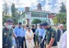Waqf Board Chairperson Dr Darakhshan Andrabi during visit to a shrine in Anantnag on Wednesday.