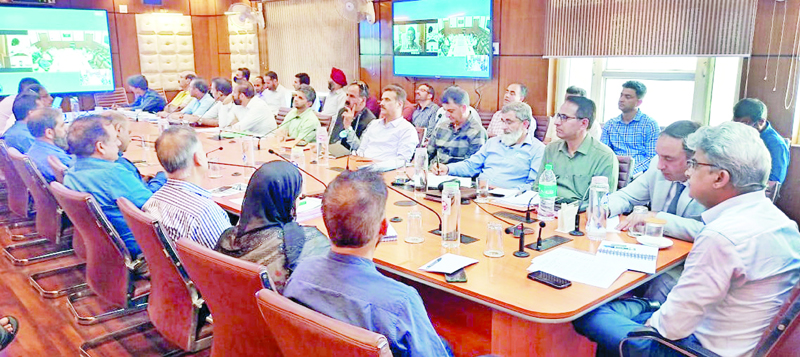 Former DG ICAR, Dr Mangla Rai chairing a meeting in Srinagar. Former DG ICAR, Dr Mangla Rai chairing a meeting in Srinagar.