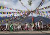 Artists during Ladakh Zanskar Festival at Padum. Excelsior/Basharat Ladakhi.