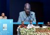 Former President of India, Ram Nath Kovind addressing at the release of the book titled ‘Ambedkar and Modi: Reformer’s Ideas Performer’s Implementation’, in New Delhi on Friday.