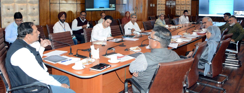 Advisor to LG R R Bhatnagar chairing a meeting at Srinagar. Advisor to LG R R Bhatnagar chairing a meeting at Srinagar.