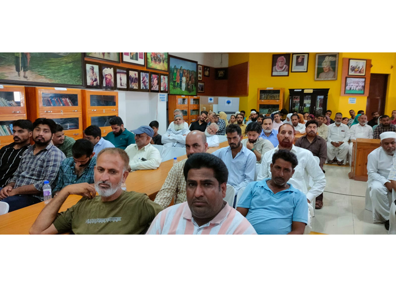 Members of GDCT during a function at Trust office in Jammu.