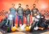 Bikers and others at the launch of Keeway Benda v302c, the 298 cc V Twin Engine Motorcycle in Jammu.