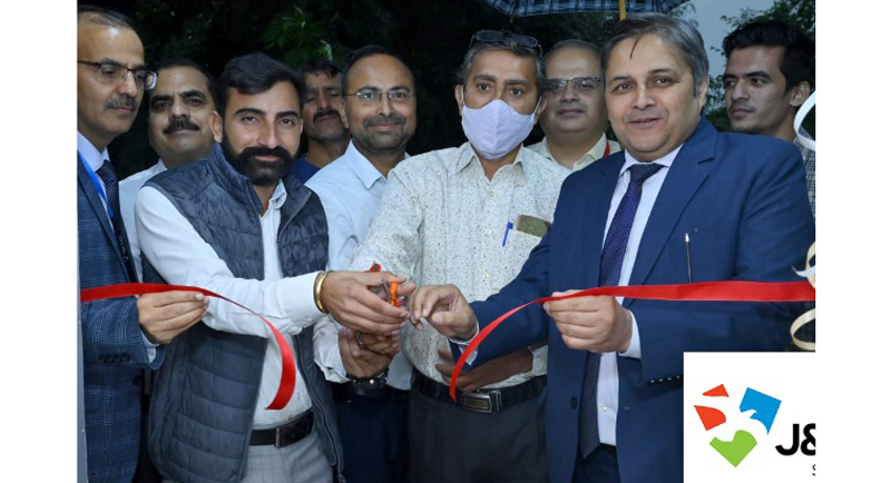 J&K Bank's Zonal Head Jammu, Rajesh Dubey along with others inaugurating ATM at Jammu J&K Bank's Zonal Head Jammu, Rajesh Dubey along with others inaugurating ATM at Jammu