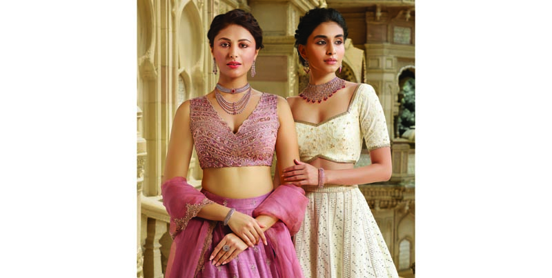 Models showcasing Mahalaya Collection by Reliance Jewels.