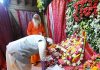 Prime Minister Narendra Modi performs Darshan and Pooja of Bhagwan Shree Ramlala Virajman, in Ayodhya on Sunday. (UNI)