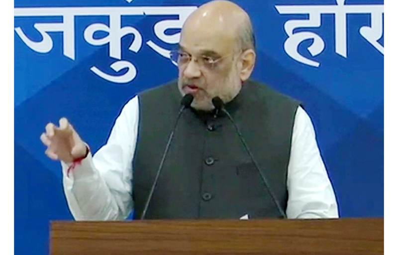 Union Home Minister Amit Shah addressing ‘Chintan Shivir’ at Surajkund in Haryana on Thursday. Union Home Minister Amit Shah addressing ‘Chintan Shivir’ at Surajkund in Haryana on Thursday.