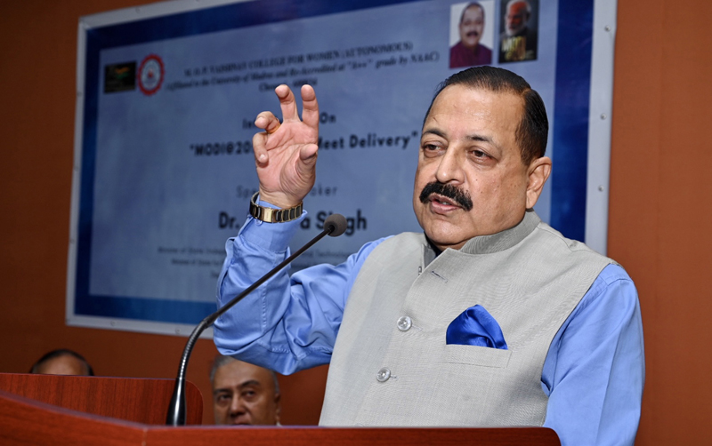 Union Minister Dr Jitendra Singh delivering keynote address on the book Union Minister Dr Jitendra Singh delivering keynote address on the book