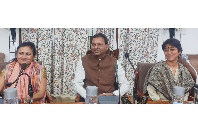 Union MoS Finance Pankaj Choudhary chairing a meeting. Union MoS Finance Pankaj Choudhary chairing a meeting.