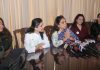 Chairperson FICCI FLO JKL, Ritu Singh addressing a press conference at Jammu on Monday. — Excelsior/Rakesh