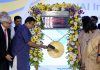 Union Minister Nitin Gadkari during listing ceremony of non-convertible debentures, at BSE in Mumbai, on October 28, 2022.