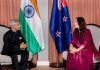 External Affairs Minister S Jaishankar interacts with New Zealand Prime Minister Jacinda Ardern during a meeting, in Auckland on Thursday.