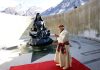 Prime Minister Narendra Modi at Shri Kedarnath Temple, on Friday. (UNI)
