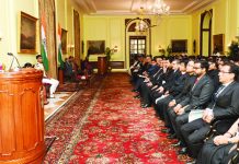 President Droupadi Murmu meets officers and officer trainees of Indian Defence Estates Service, Indian Skill Development Service, Indian Trade Service and Indian Telecom Service at Rashtrapati Bhavan.