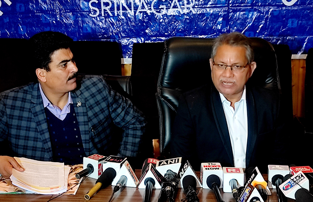 Union Minister during convention at Tagore Hall in Srinagar on Friday. — Excelsior/Shakeel Union Minister during convention at Tagore Hall in Srinagar on Friday. — Excelsior/Shakeel