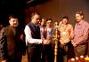 Divisional Commissioner Jammu Ramesh Kumar inaugurating National Group Song Competition organized by BVP on Saturday.