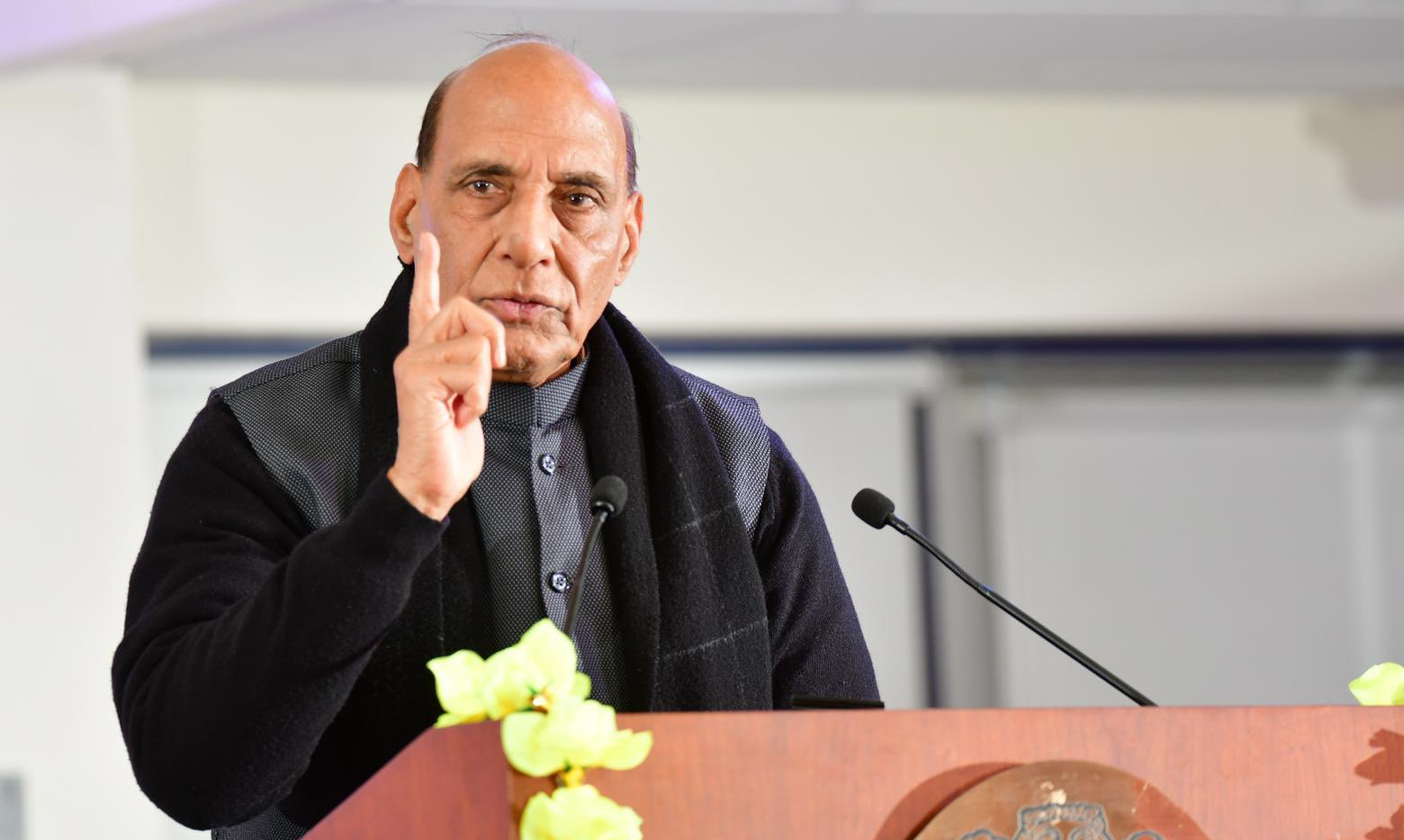 If Anyone Tries To Cast Evil Eye On India, Befitting Reply Will Be Given: Rajnath Singh Warns `Neighbour' If Anyone Tries To Cast Evil Eye On India, Befitting Reply Will Be Given: Rajnath Singh Warns `Neighbour'