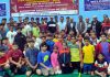 Players posing for a group photograph with Dy Mayor Jammu and others on Saturday.
