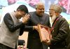 Vice President Jagdeep Dhankhar and Union Minister of Textiles, Consumer Affairs, Piyush Goyal confer Shilp Guru and National Awards to the Master Craftspersons for the years 2017, 2018, and 2019, in New Delhi on Monday.