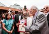 The prestigious award given by the Gandhi Foundation of the USA was presented to Sri Sri Ravi Shankar in the presence of Isaac Farris, nephew of Dr Martin Luther King Jr and India's Consul General in Atlanta Dr Swati Kulkarni.