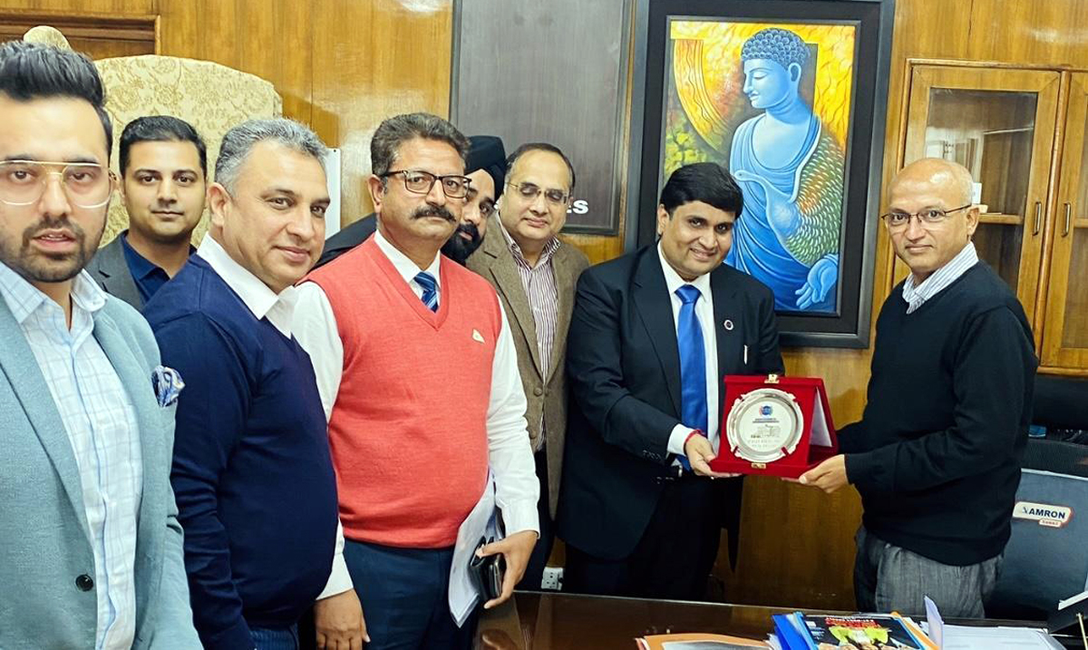 PHDCCI delegation at a meeting with Pr Secy, Industries and Commerce, Prashant Goyal in Jammu on Friday. PHDCCI delegation at a meeting with Pr Secy, Industries and Commerce, Prashant Goyal in Jammu on Friday.