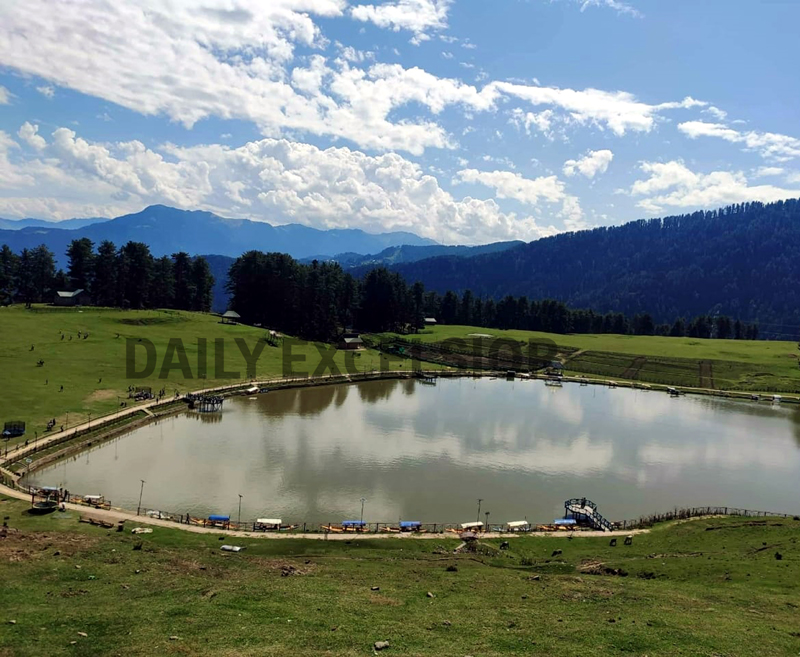 A beautiful view of Sanasar lake. Excelsior/Shubam Anthal Jammu