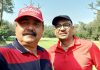 Golfers taking selfie at Chandigarh Golf Course after the win.