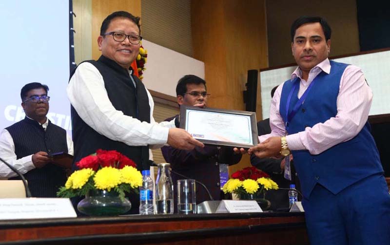 RPO Jammu Nishith Kumar Shil receiving award during conference of RPOs at New Delhi. RPO Jammu Nishith Kumar Shil receiving award during conference of RPOs at New Delhi.