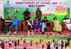 Dignitaries during Ayush Yoga Wellness Camp at Sidhra Golf Course, Jammu.