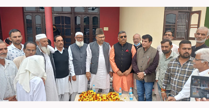 MP (RS), Gulam Ali Khatana during a function at Samba on Saturday. MP (RS), Gulam Ali Khatana during a function at Samba on Saturday.