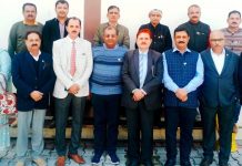 Members of Pvt Schools Association meeting at Kathua on Sunday.