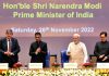 Prime Minister Narendra Modi launches the various new initiatives under e-court project, Constitution Day celebrations in the Supreme Court, in New Delhi on Saturday. (UNI)