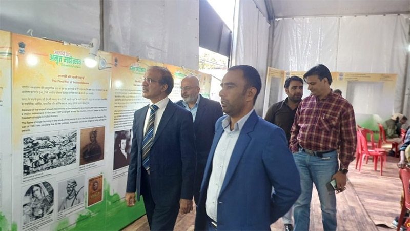 ADG Northern Region, Rajinder Chaudhry during a visit to Multimedia Exhibition at Jhiri fair in Jammu on Thursday. ADG Northern Region, Rajinder Chaudhry during a visit to Multimedia Exhibition at Jhiri fair in Jammu on Thursday.