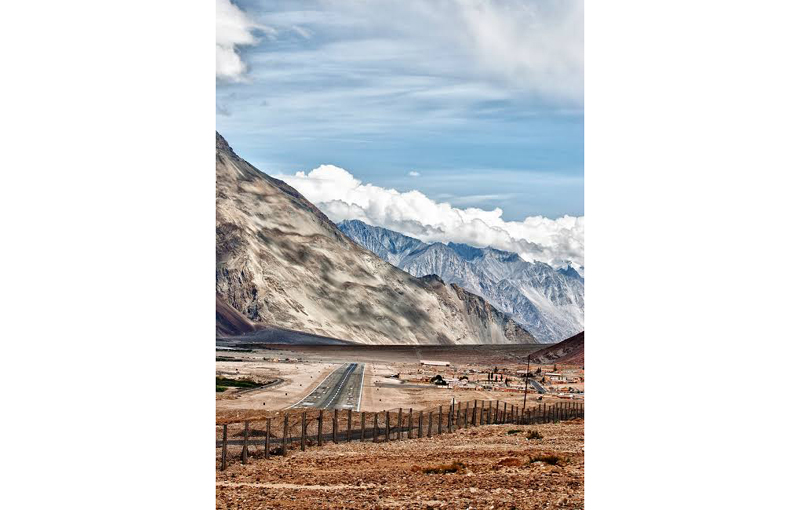 A view of Thoise airbase in Leh district which has been sanctioned to be developed as airport for civilians under UDAAN scheme. A view of Thoise airbase in Leh district which has been sanctioned to be developed as airport for civilians under UDAAN scheme.