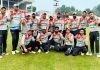J&K Specially abled team posing for a group photograph at Lucknow on Thursday.