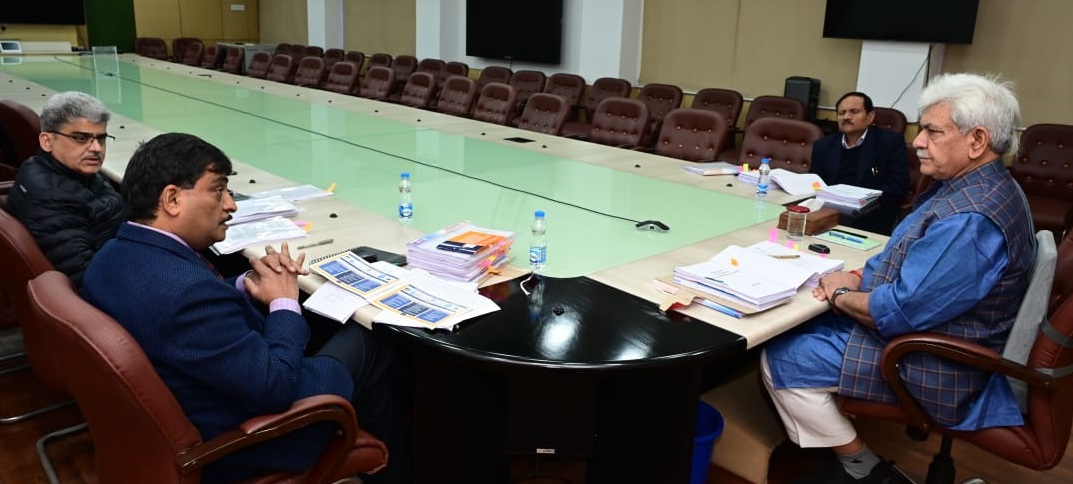 Lieutenant Governor, Manoj Sinha chairing Administrative Council meeting at Jammu-19