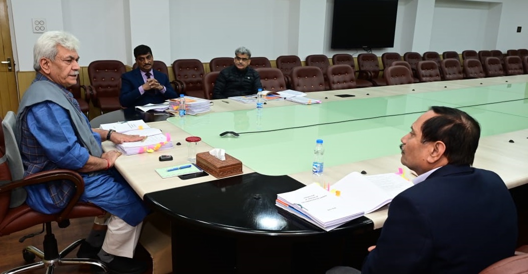 Lieutenant Governor, Manoj Sinha chairing Administrative Council meeting at Jammu-20 (1)