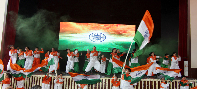 Students performing during ‘Annual Day’ of Jodhamal’s Junior Wing on Saturday. Students performing during ‘Annual Day’ of Jodhamal’s Junior Wing on Saturday.