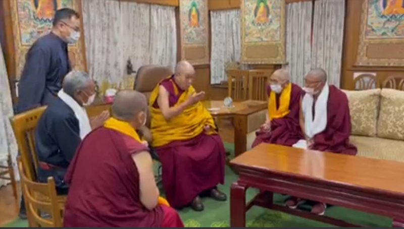 LBA delegation during a meeting with Dalai Lama at Dharamsala in Himachal Pradesh. LBA delegation during a meeting with Dalai Lama at Dharamsala in Himachal Pradesh.