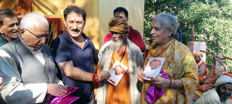 Books of Santosh Shah Nadan being released at Chandigam Ashram camp, Devika Udhampur on Tuesday. Books of Santosh Shah Nadan being released at Chandigam Ashram camp, Devika Udhampur on Tuesday.