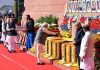 Prime Minister Narendra Modi offering tribute to the martyrs of the Parliament attack, in New Delhi on Tuesday. (UNI)