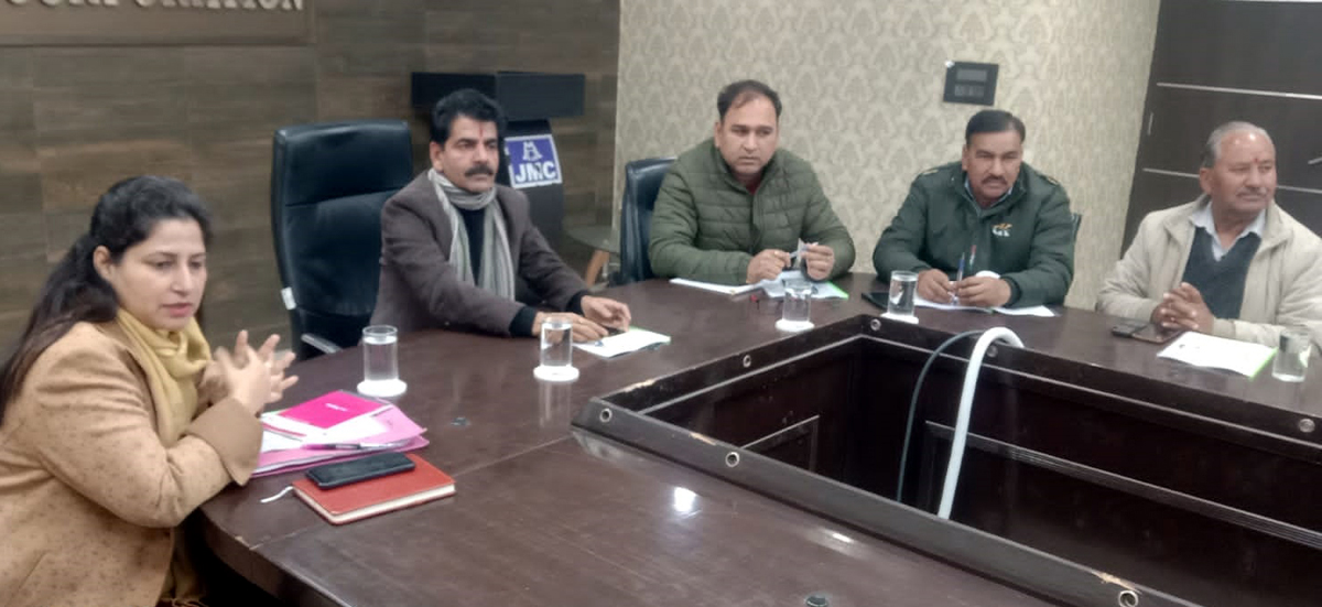 Social Justice Standing Committee Chairman, Ajay Gupta chairing a meeting on Wednesday. Social Justice Standing Committee Chairman, Ajay Gupta chairing a meeting on Wednesday.