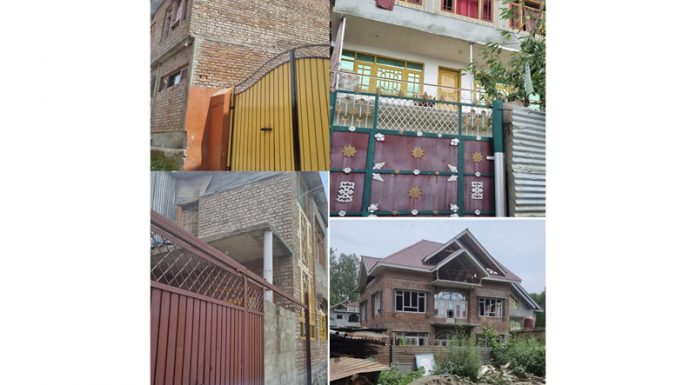 Four houses used as militant hideouts which will be sealed in Srinagar.